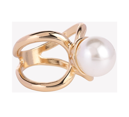 Endless Skjerfring Perle Gull