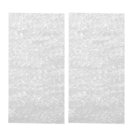 2 Hvide Perlemønster Celluloid Akustisk Guitar Hovedstykke Finér 0,7 mm Tykkelse