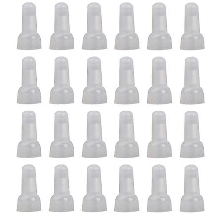 1000 st Krympskopplingar med sluten ände Trådkopplingar Krymphattar Trådändar Terminaler Vit 1,72x0,71cm White 1.72x0.71cm