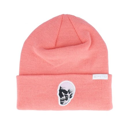DC - Label Womens Beanie Shell Pink Cuff Cuff Pink Beanie - @ Hatstore