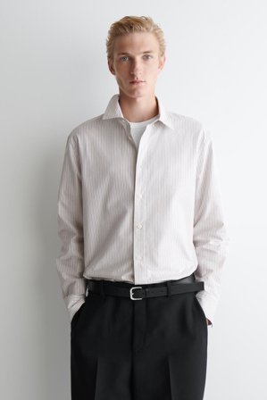 COS Men's Cotton Oxford Shirt in White