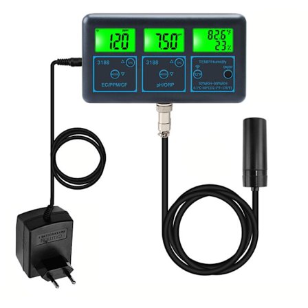 Ny 7-i-1 intelligent vannkvalitetstester for akvarium hydroponics, sanntids Ph, Orp, Ec, Ppm, Cf, fuktighet og temperaturanalyse via Wifi-app