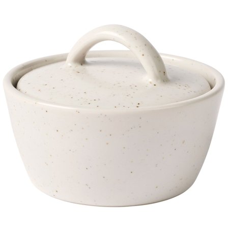 Broste Nordic skål med låg, vanilla | KitchenOne