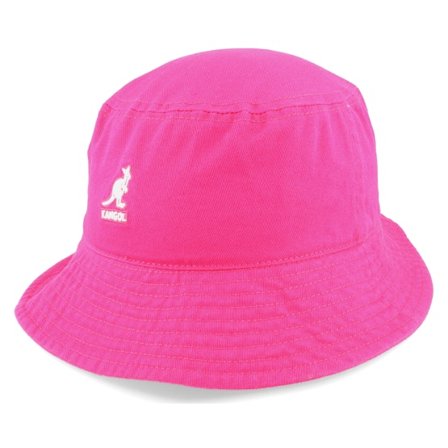 Kangol - Rosa bucket Cappello - Washed Electric Pink Bucket @ Hatstore