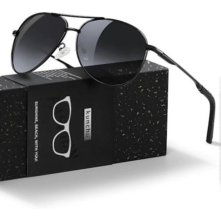 Pilot Solglasögon Herr Polariserade Solglasögon Unisex UV400 Skydd Svarta Solglasögon Körning, Fiske, Löpning Klassiska Ultralätta Glasögon