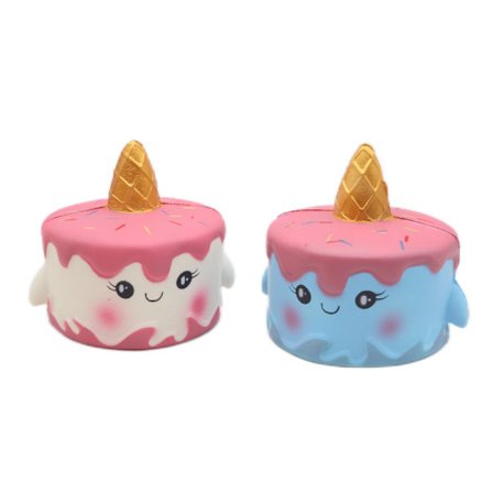 Sett med 2 Unicorn Cake Unboxing Soft Toys, Kawaii Soft Toys for K