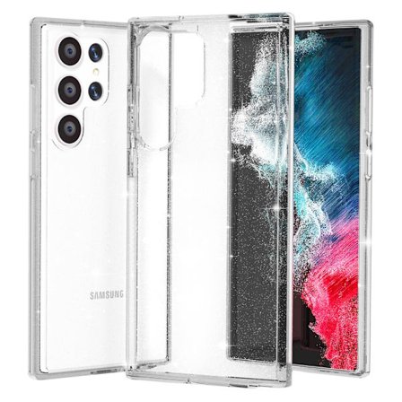 Samsung Galaxy S23 Ultra Kuori Glitter Läpinäkyvä
