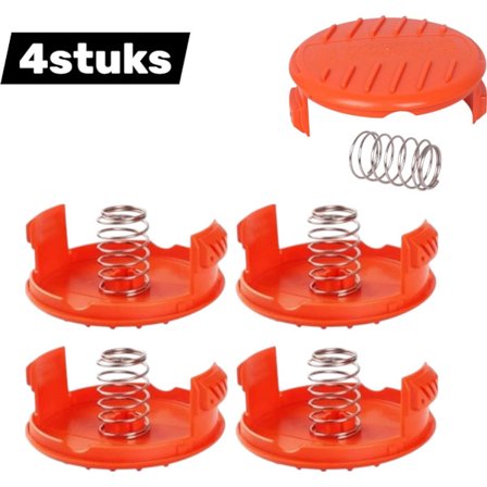 4 puolakorkkia + 4 vara jousta - BLACK+DECKER RC-100-P ruohonleikkureihin