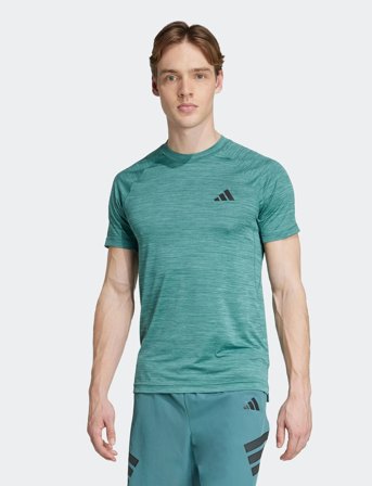 adidas Performance Gym+ Tee - Blue - L