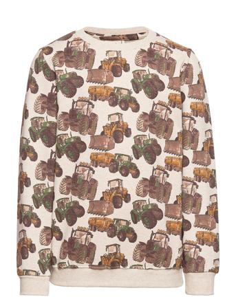 Sweatshirt Ls Aop Sweatshirt Trøje Multi/mønstret Minymo