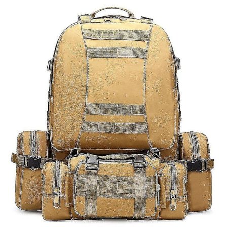 50L taktinen reppu, sotilas Molle-reppu, 1000D nylonista valmistettu reppu, urheiluun, ulkoiluun, matkustamiseen, naamiointikuvioitu reppu