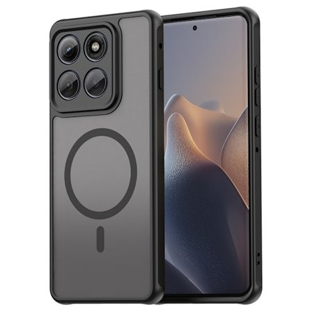 SKALO Motorola Edge 60 Pro 5G Matta Hybrid Suojakuori - Musta