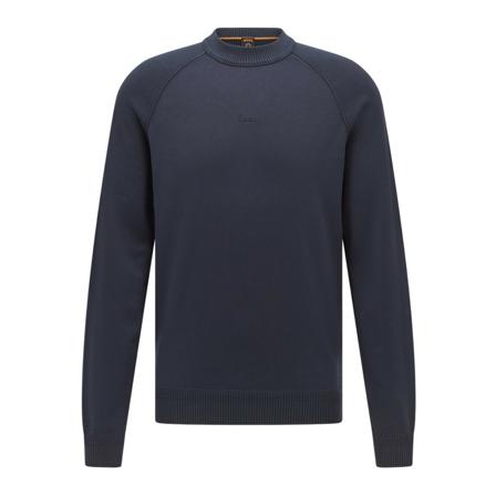 Boss Orange Boss Casual-Pull , Blauw , Heren , Maat: M Truien & Vesten
