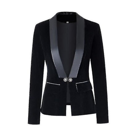 Naisten toimisto Naisten ammattimainen yksivärinen samettipuku Business Casual -puku