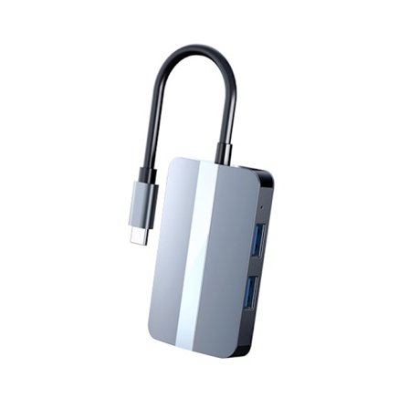 5-i-1 USB-C Hub med Ethernet, SD/TF-kortlæser
