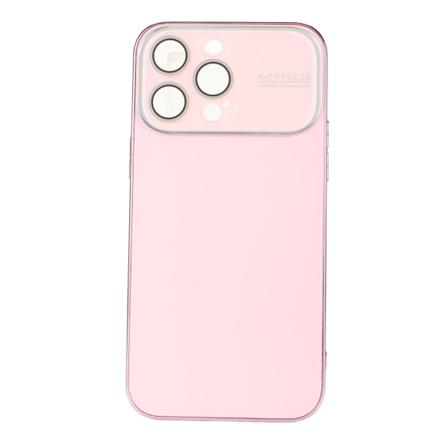 Elektrobelagt telefonveske Stort vindusobjektiv Kamerabeskytter Støtsikker telefonbeskyttelsesveske Anti Scratch Rosa for IPhone 14 Pro MAX
