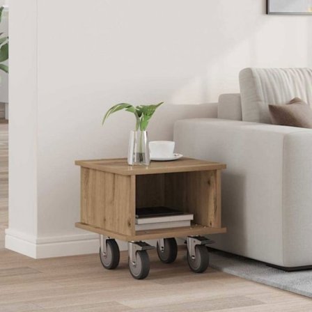 TV-möbel - hi-fi-möbel Vidaxl TV-möbel i hantverksmässig ek 37 x 35 x 35 cm Ingenjörsträ