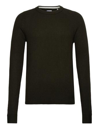 Jjpannel Knit Crew Neck Aw23 Black Jack & J S