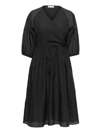 2Nd Clotilde - Structural Opacity Dresses Party Dresses Musta 2NDDAY