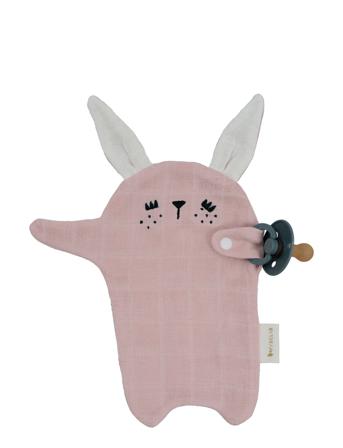 Pacifier Cuddle - Bunny - Mauve Baby & Maternity Pacifiers & Accessories Pacifier Clips Rosa Fabelab