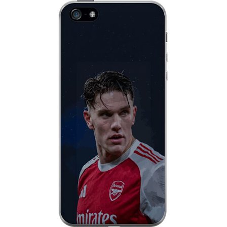 Kompatibelt Mobildeksel til Apple iPhone 5 Pastellregnbue med hvite stjerner og myk fargeovergang i drømmende himmeldesign