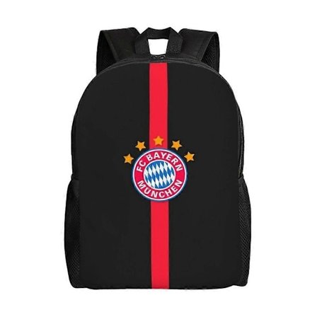 Bayern München Allsidig Ryggsekk Vaskbar Casual Stil Skole Student Ryggsekk Trendy Oxford Stoff Datamaskinveske Unisex-XTYD11645