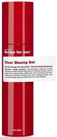 Recipe For Men Clear Shaving Gel 100 ml, Mænd, Barbering, Skum, Sprit & Gel