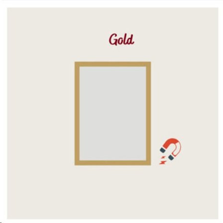 Magnetisk ram Fotoram GOLD A3