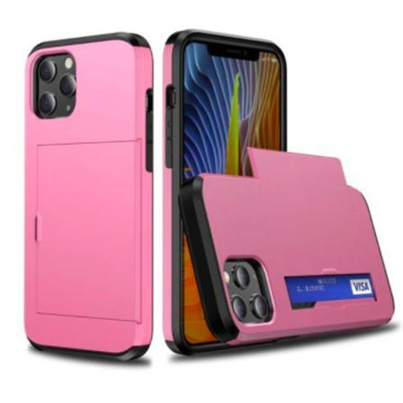 iPhone 12 Mini Skal Med Kortfack Rosa