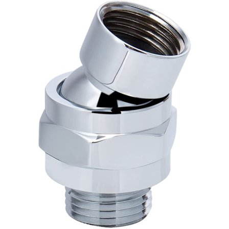 (Kromattu)Suihkuliitos pallonivel suihkupään adapteri pallo jo, ZQKLA