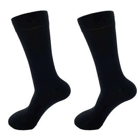 Kæmmet bomuldsstrømper, 10 par (sort)