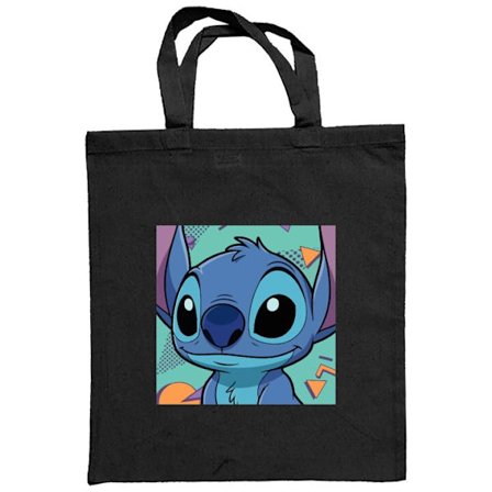 Kangaskassi Värikäs piirretty sininen hahmo, jolla on suuret silmät, geometriset muodot ja leikkisässä kuvituksessa käytetty retrohenkinen tausta