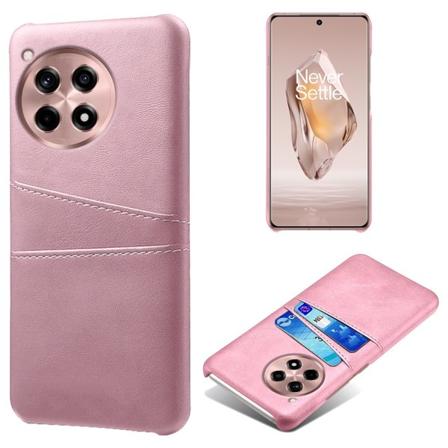 SKALO OnePlus 12R 5G PU-nahkainen Suojakuori Lompakolla - Ruusuk Pink gold