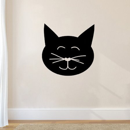 Glad katt vinyl vägg klistermärke