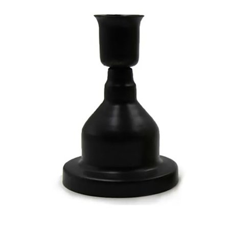 Metall lysestake lysestake SVART