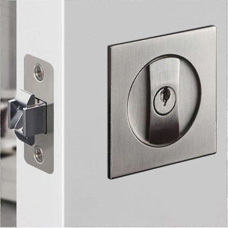 Skyvedørslås Lommedørslås Usynlig Innfelt Mortise Lås Tre Dør Lås Sølv - q36/YY