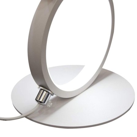 IC LED skrivebordslampe Dimbar Moderne nattlampe Hvit Ring