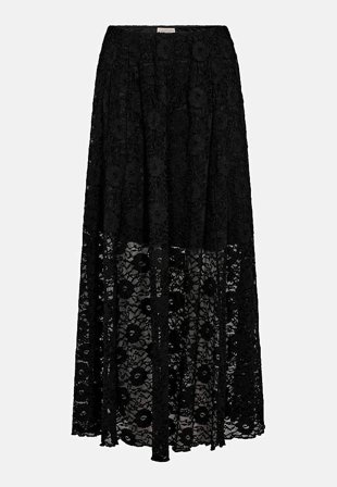 Freequent - Jerseynederdel i blonde i sort til damer i størrelse M (40) - Cellbes