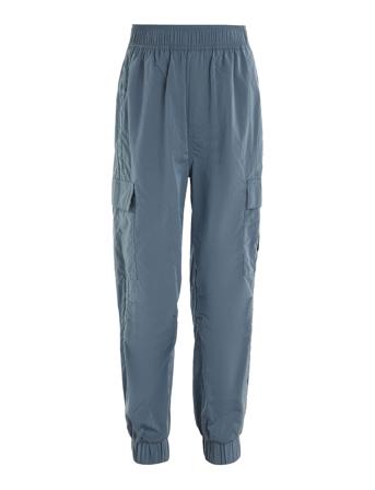 Structured Nylon Trackpants Bottoms Outdoor Pants Blue Calvin Klein
