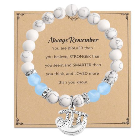 Sloth gavearmbånd med gave til dovendyr-elskere - Inspirerende vedhængssmykker til kvinder