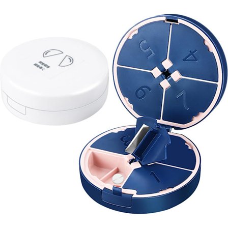 Ukentlig Pilleboks Morgen og Kveld 2 stk Medisin Pillebokser DXGHC