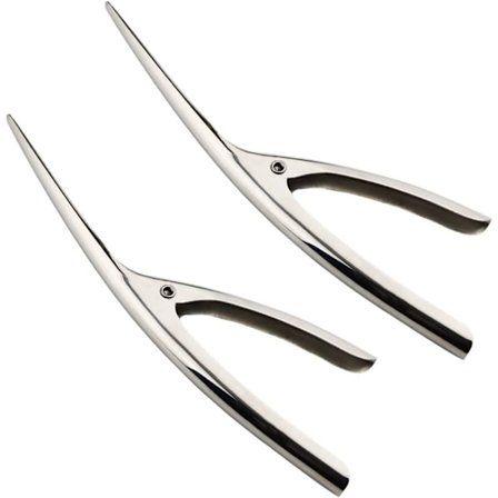 2 stk. rejerensere, professionel rustfrit stål rejer/mantis