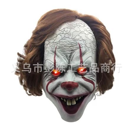 Glødende klovnemaske cosplay Halloween horror hovedbeklædning tilbage sjæl klovnemaske ny tilbage sjæl klovn The Clown's Front Teeth Glow