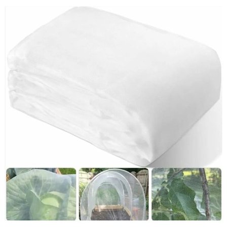 3 x 6 m fintmasket insektnet til havegrøntsager frugttræer 60 masker