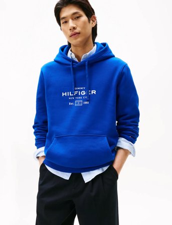 Tommy Hilfiger Oval Graphic Hoodie - Blue - M