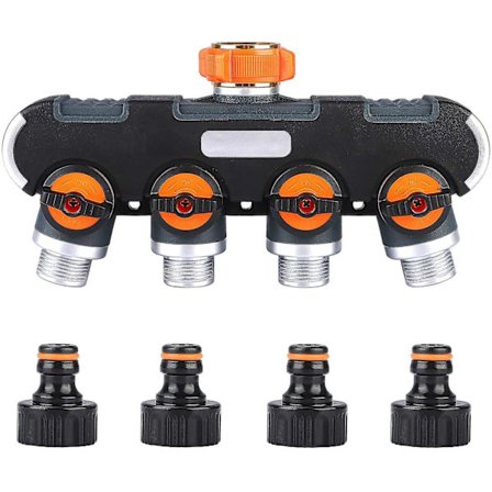 Vesihanan jakaja, letkun jakaja, säädettävä lukittava veden virtauksen jakaja