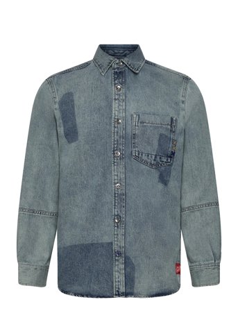 Scotch & Soda | Customised Denim Over Shirt Art From The Heart | M