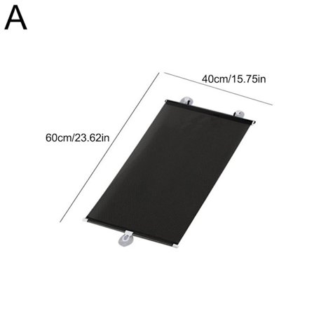 Universal Rullgardin Sugpropp Solskydd Mörkläggningsgardin Bil Sovrum Fönster Kontor Solavskärmning Infällbara Gardiner