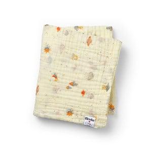 Elodie Crinkled Blanket Splaygroud Spaceland One Size - Textile - One size - Cream