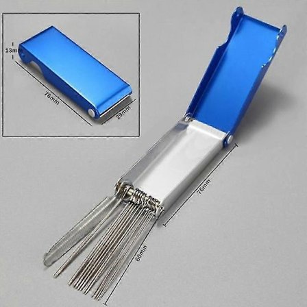 Moottoripyörän ATV-kaasuttimen suuttimien puhdistustyökalu Teräksinen käytännöllinen lianpoistosuuttimen helppo puhdistus Uudelleenkäytettävä 